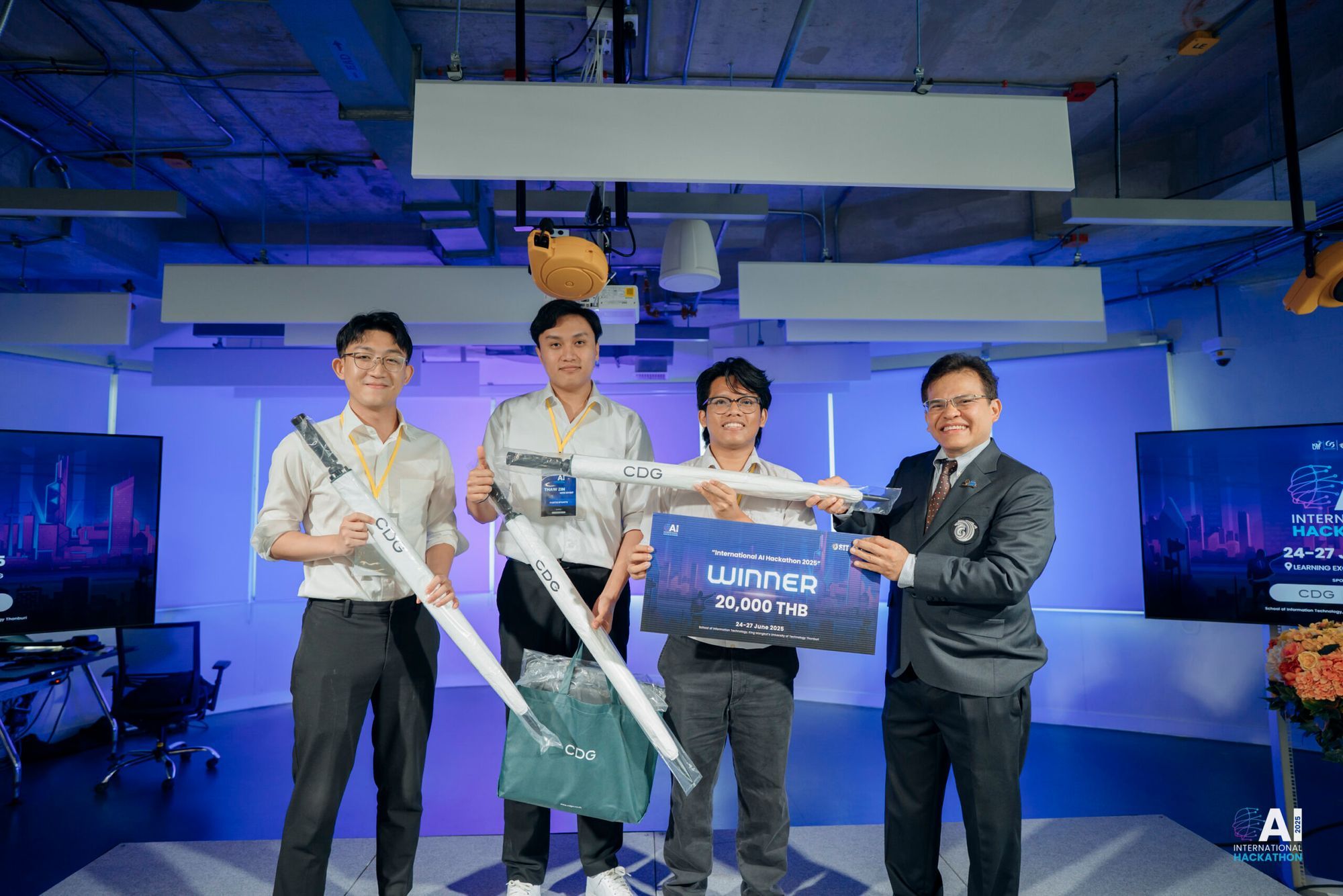 IC2 Students Excel at AI International Hackathon 2025